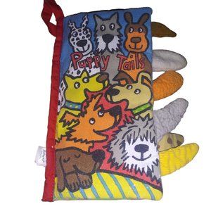 Jellycat London Puppy Tails Soft Cover Baby Book Anne Wilkinson Plush Book